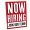 Big Dot of Happiness Now Hiring Sign - Business Decorations - Printed on Sturdy Plastic Material - 10.5 x 13.75 inches - Sign with Stand - 1 Piece